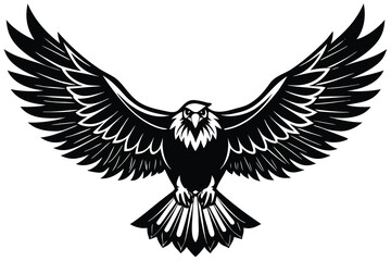 Obraz premium eagle with wings vector illustration