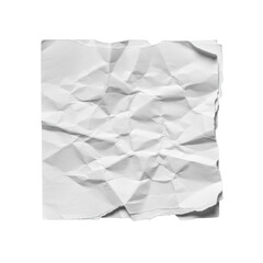 Obraz premium White paper, extensively crumpled, visibly torn with jagged edges and deep folds, highly textural, isolated on a transparent background with soft top-down studio lighting, macro lens shot of