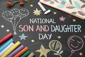 Celebrate national son and daughter day with chalk