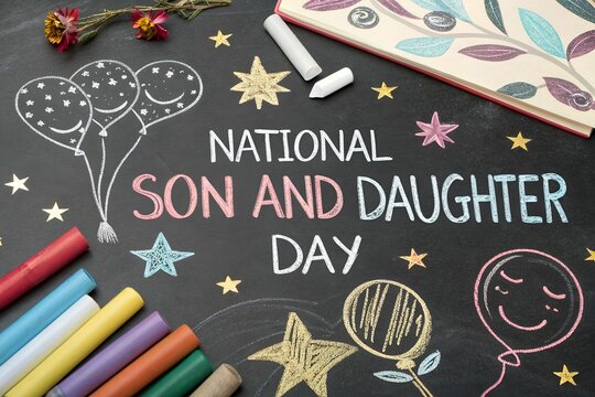 Celebrate national son and daughter day with chalk