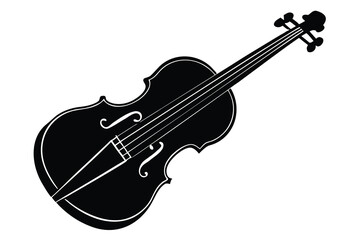 violin isolated on white