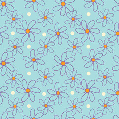 cut seamless hand drawn floral pattern, Botanical, Vector illustration for wedding and valentine day design.