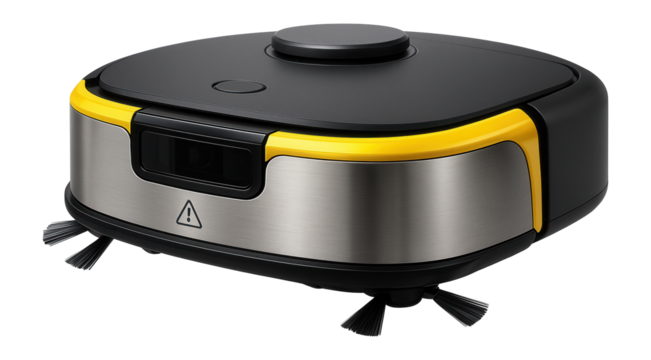 Robotic floor sweeper with autonomous navigation and compact design for automated cleaning in shopping malls.