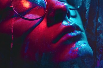 man with glasses in the night