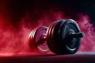 dumbbell on the table