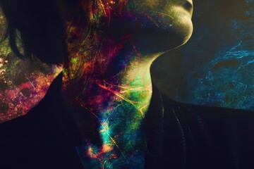 abstract blue background with mood