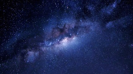 Stunning view of a starry night sky filled with countless stars and a vibrant galaxy, showcasing the beauty of the universe and the vastness of outer space