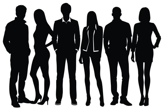 business people silhouettes
