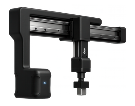 Cartesian robot with a rigid frame for precise linear movements in packaging operations