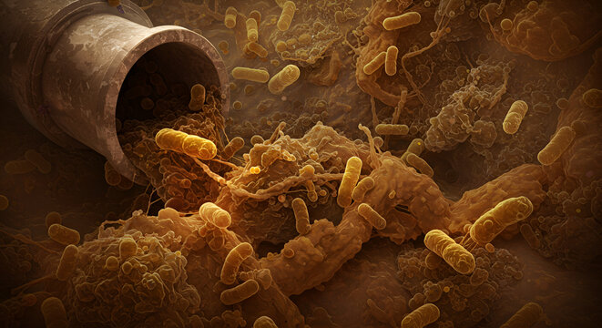 Biofilm Slime Bacteria in Drain