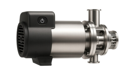 Inline high-shear mixer with a rotor-stator mechanism for liquid blending in the beverage industry