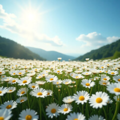 Fototapeta premium field of daisies