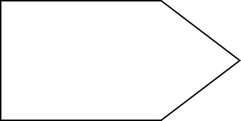 Arrow block right outline 