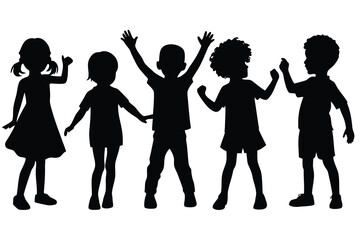 Fototapeta premium silhouettes of people