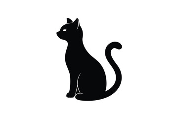 Fototapeta premium black and white cat