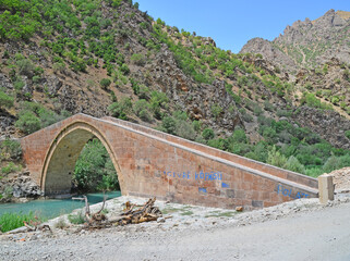 Zeril Bridge in Van, Turkey was built in the 17th century.