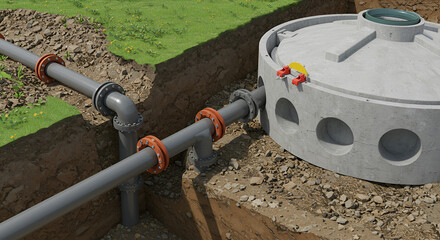 Septic Tank System Installation Diagram