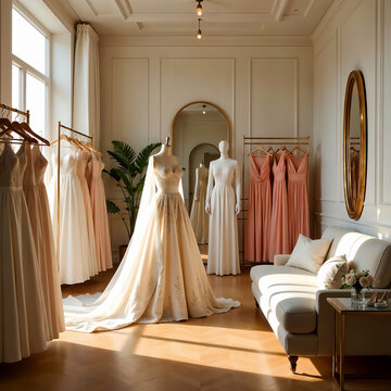 Boutique Store Concept for Bridal Fashion Designers

