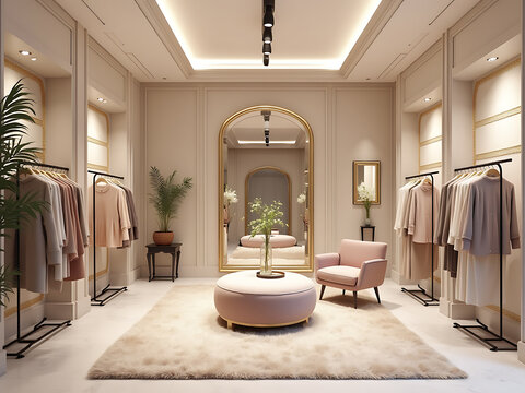 Boutique Mannequin Display with Elegant Outfit

