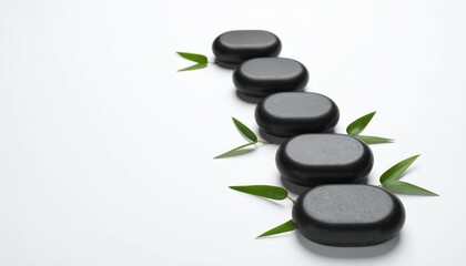 zen stones and bamboo