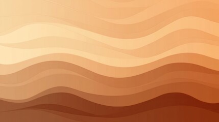 Abstract wavy background with gradient of brown and beige shades.