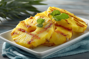 Pineapple created with Generative AI Technology, ai, generative