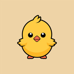 Yellow Chick Icon Design