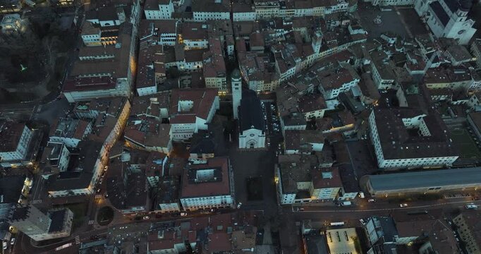 Aerial view of Trento, dolomites, italy, south tyrol, trentino.