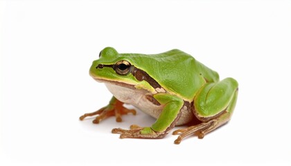 Obraz premium frog on white background