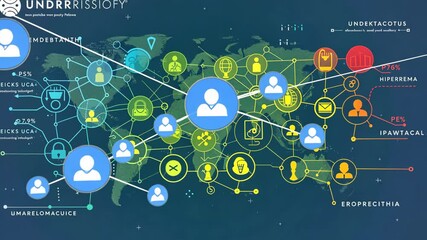 Human resource management concept illustrated in a sleek modern infographic style, vibrant colors - Powered by Adobe