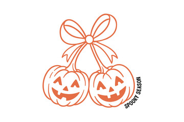 Spooky Season, Halloween SVG typography T Shirt Design