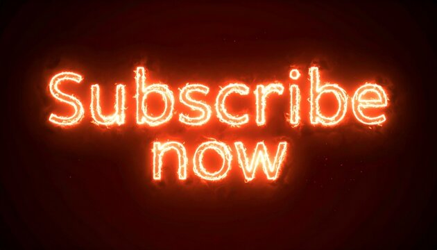 Comic Style Subscribe Now Illustration