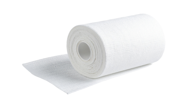 roll of toilet paper isolated on transparent bg 