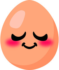 Egg Calm Face Cartoon