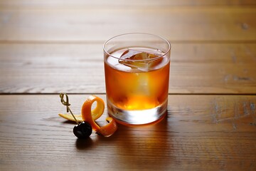Classic Bourbon Old Fashioned Cocktail Recipe With Orange Peel Garnish