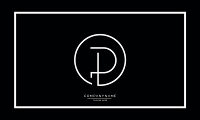 Alphabet letters P or PP logo monogram