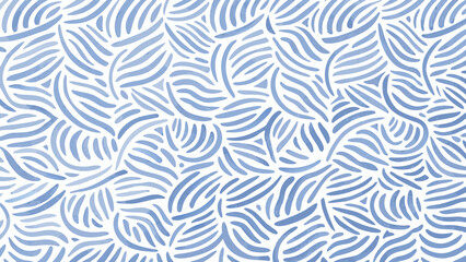 A seamless pattern of light blue curved brush strokes on a white background creating a dynamic design effect
