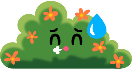 Bush Relieved Face Cartoon