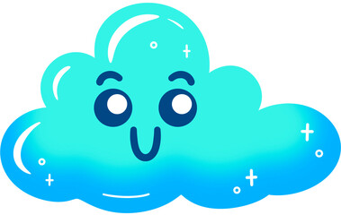 Cloud Happy Face Cartoon