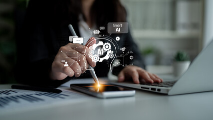 AI assistant with LLM, big data, machine learning, and generative AI powers prompt engineering and...