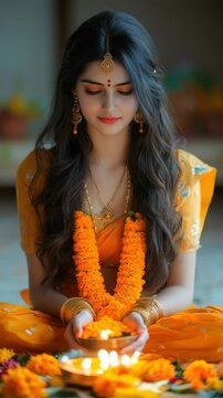 Celebration of navaratri: durga devotion, festival night, autumn ritual, goddess honor, divine worship, hindu tradition, seasonal custom, chaitra observance, sacred energy, spiritual offering