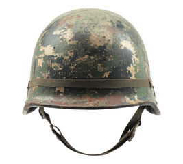 Army helmet isolated on transparent background