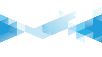 Abstract background featuring overlapping blue triangles in a modern and clean design aesthetic style