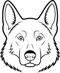 vector illustration of a wolf