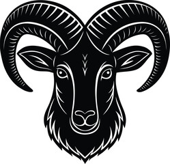 vector illustration of a goat