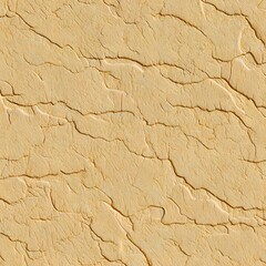 Cracked earth texture background with natural golden beige hue and deep crevices
