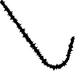 Geometric zigzag design formed by sharp, curved lines in a precise, repetitive pattern.