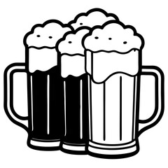 mug of beer with foam