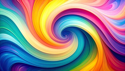 Obraz premium Abstract colorful swirling design