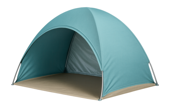 A beach-style play tent with UV protection, suitable for family trips to the seaside.